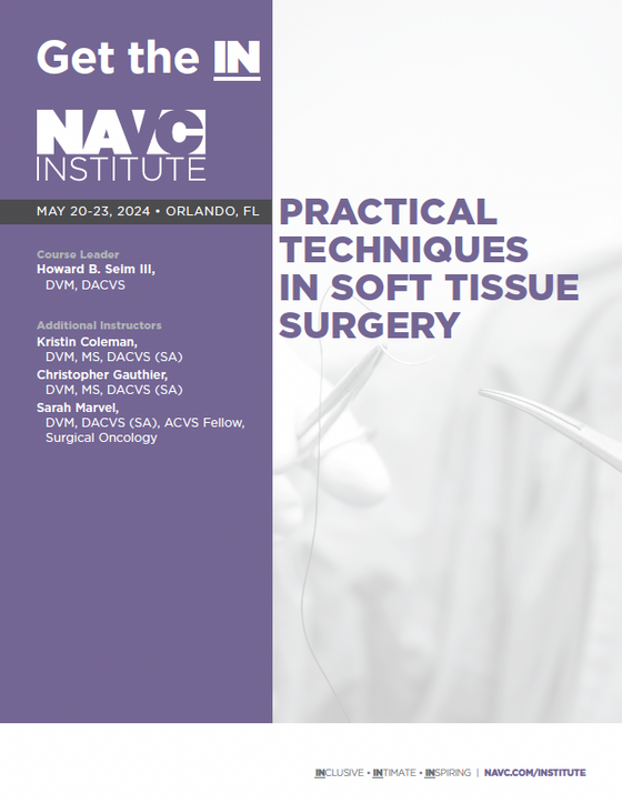 Practical Techniques in Soft Tissue Surgery Course Notes - NAVC Institute