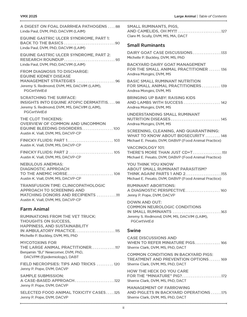 2025 VMX Proceedings - All Books - Digital Only (VMX Registration) - Shop NAVC