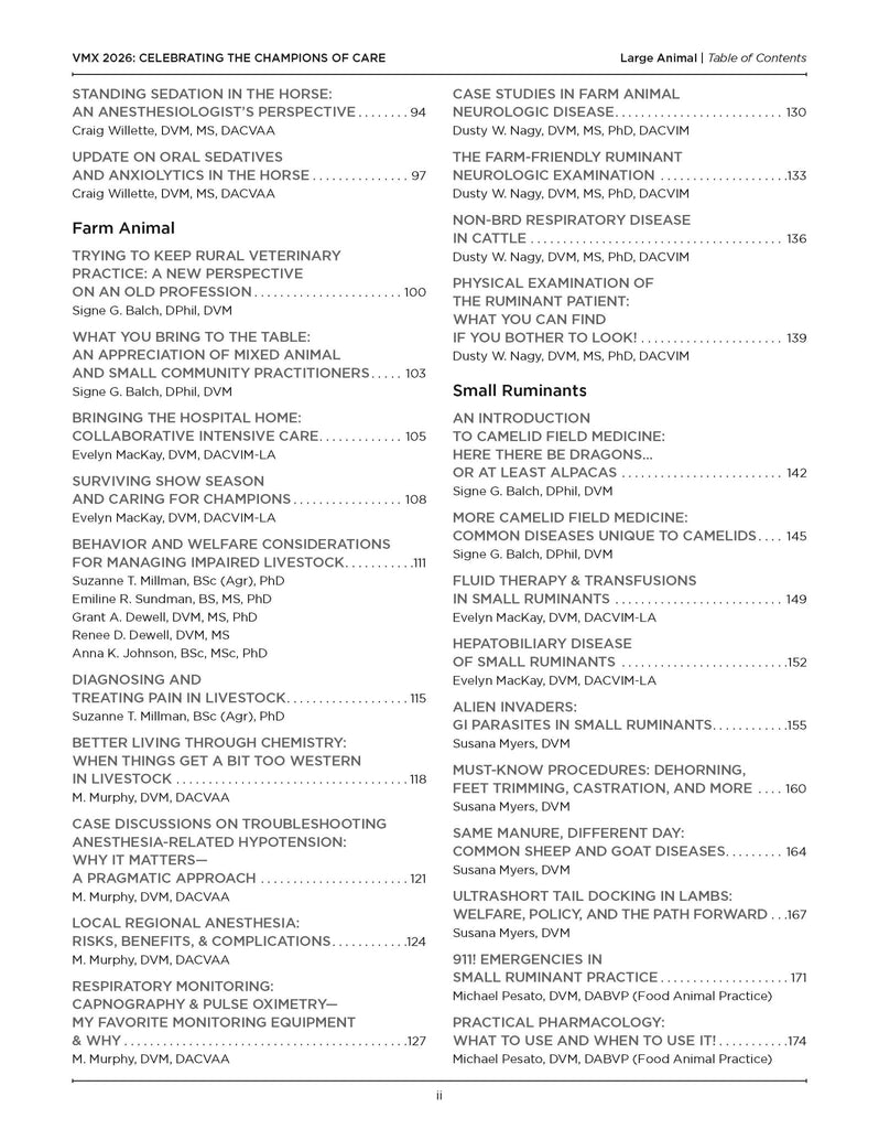 2026 VMX Proceedings - All Books - Shop NAVC