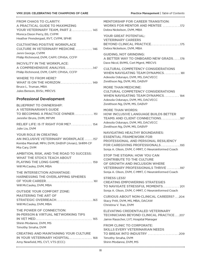 2026 VMX Proceedings - All Books - Shop NAVC