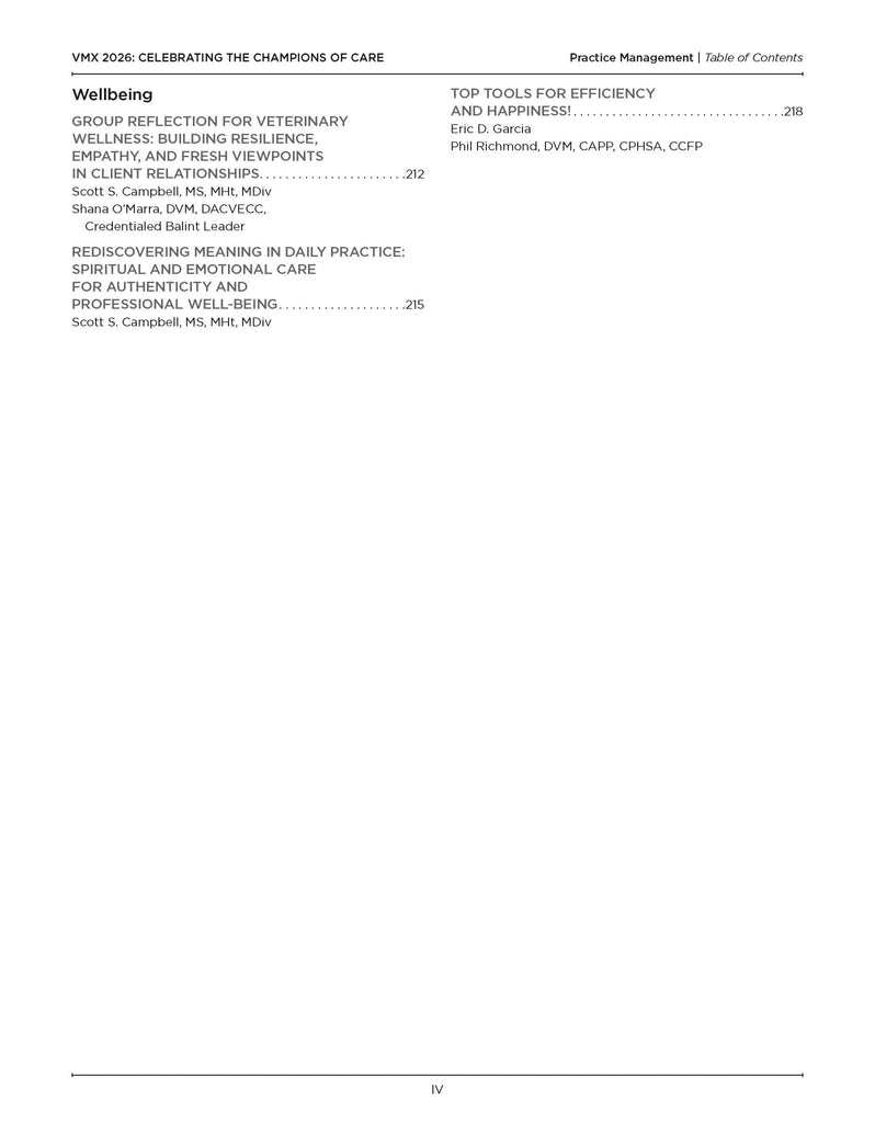 2026 VMX Proceedings - All Books - Shop NAVC