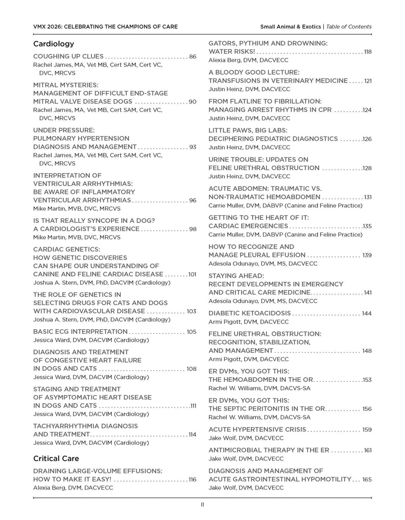 2026 VMX Proceedings - All Books - Shop NAVC