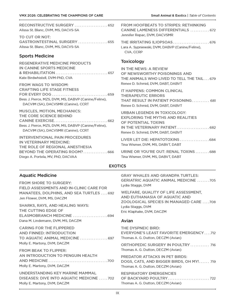 2026 VMX Proceedings - All Books - Shop NAVC