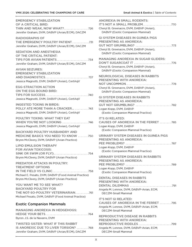 2026 VMX Proceedings - All Books - Shop NAVC