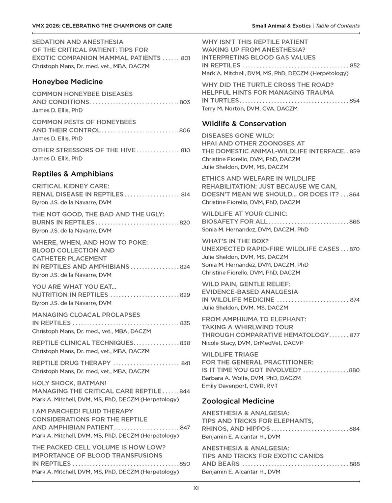 2026 VMX Proceedings - All Books - Shop NAVC