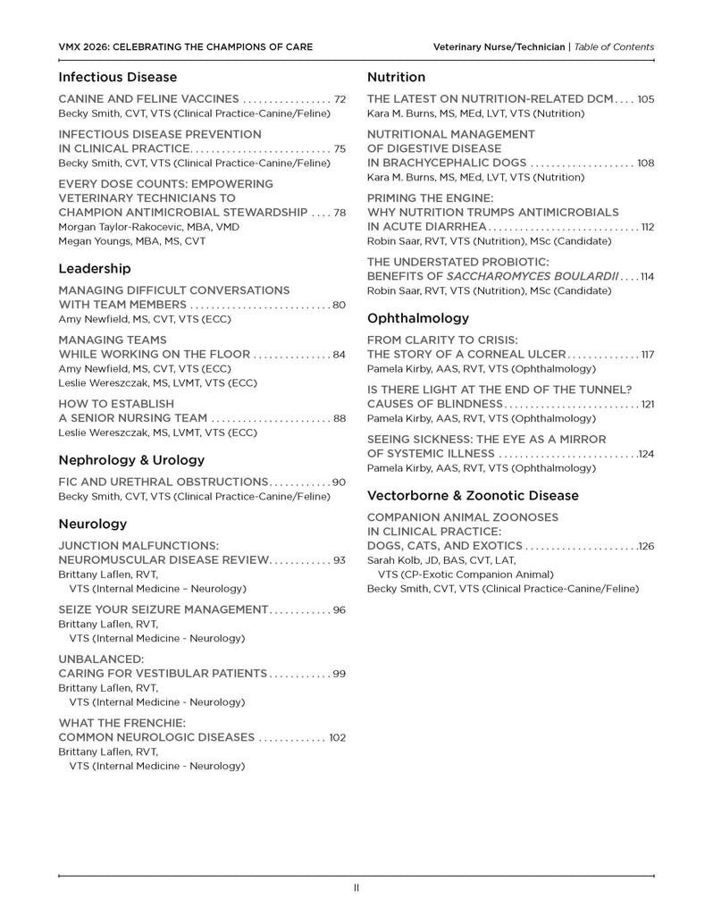 2026 VMX Proceedings - All Books - Shop NAVC