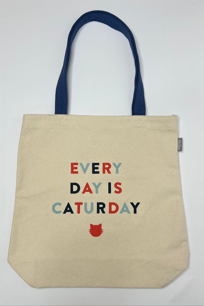 "CATURDAY" Canvas Tote - Shop NAVC