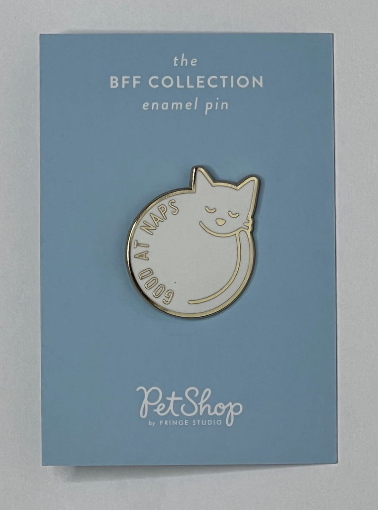 "Good at Naps" Cat Enamel Pin - Shop NAVC