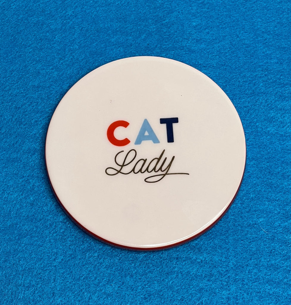 "CAT Lady" Ceramic Coaster - Shop NAVC