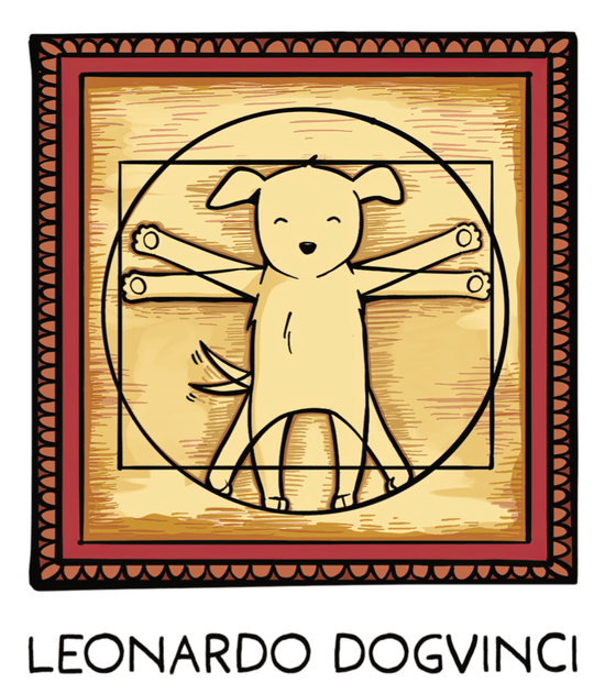 "Leonardo DogVinci" Sticker - Shop NAVC