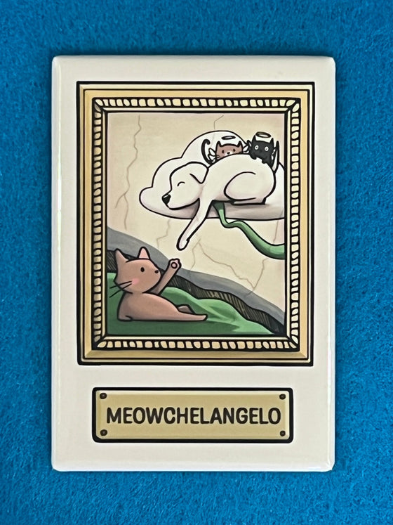 "Meowchelangelo" Magnet - Shop NAVC