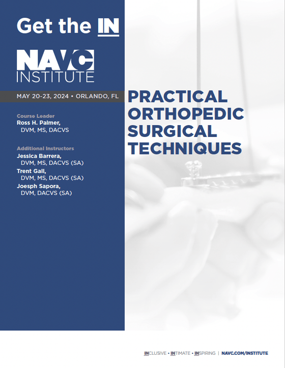 Practical Orthopedic Surgical Techniques Course Notes - NAVC Institute - Shop NAVC