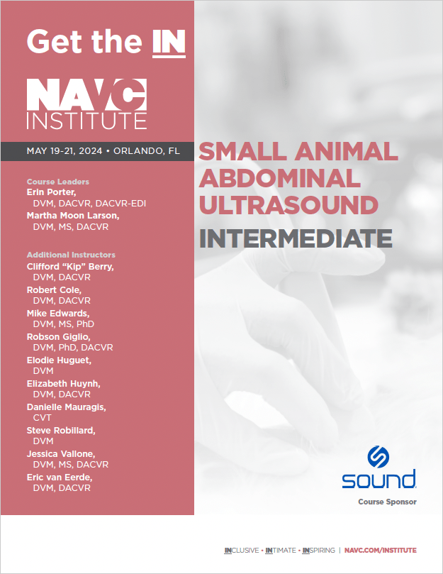 Intermediate Small Animal Ultrasound Course Notes - NAVC Institute - Shop NAVC