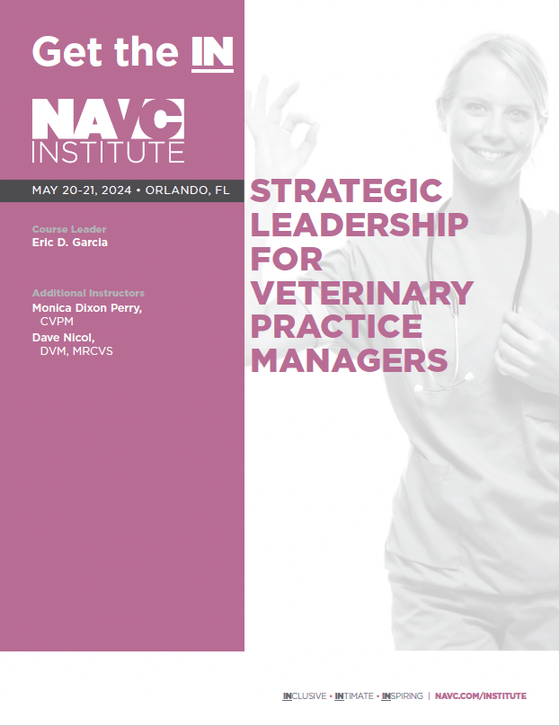 Strategic Leadership for Veterinary Practice Managers Course Notes - NAVC Institute - Shop NAVC