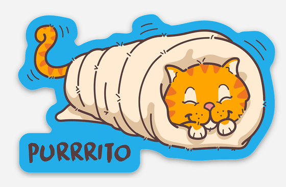 "Purrrito" Magnet - Shop NAVC