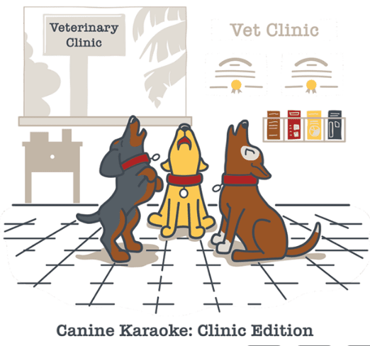"Canine Karaoke: Clinic Edition" Sticker - Shop NAVC