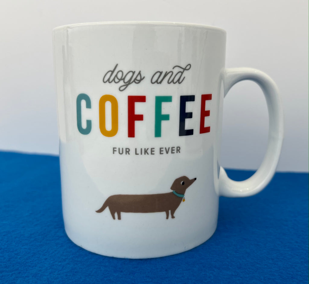 "Dogs and Coffee" Ceramic Mug