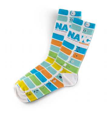 NAVC Socks -"Animal Stripes"